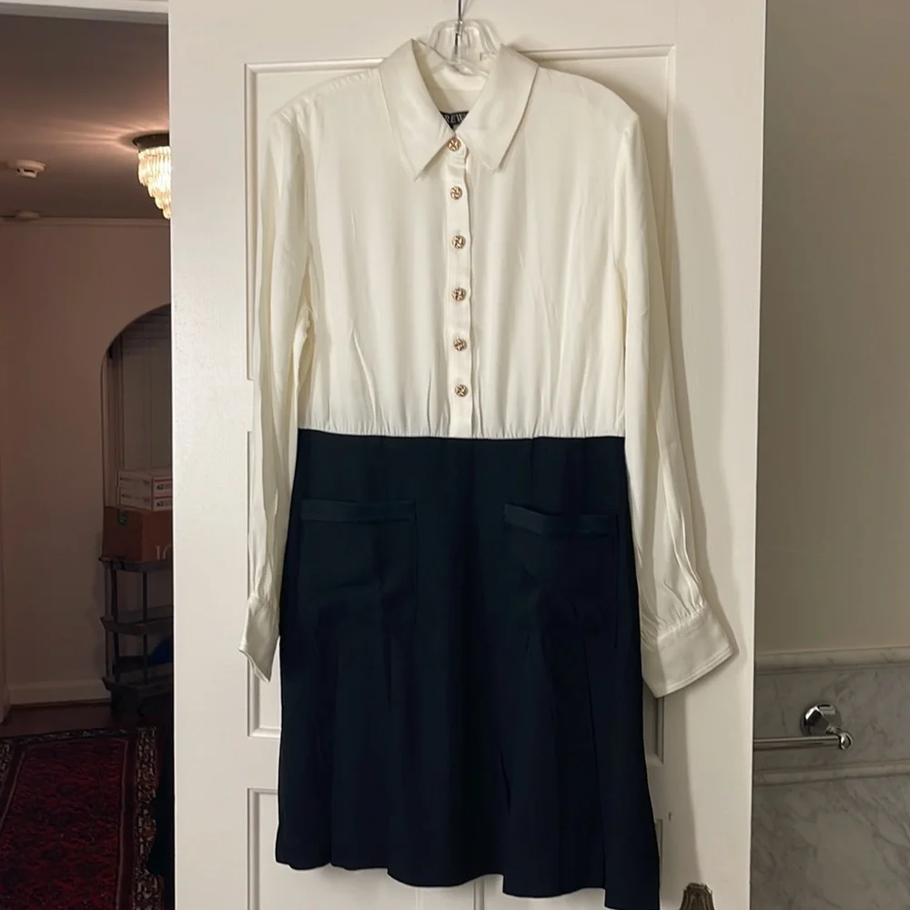 J.Crew Button-front crepe shirtdress dress BM974